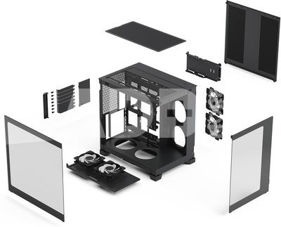 Fractal Design Case | Pop 2 Vision | Black RGB | Mid-Tower