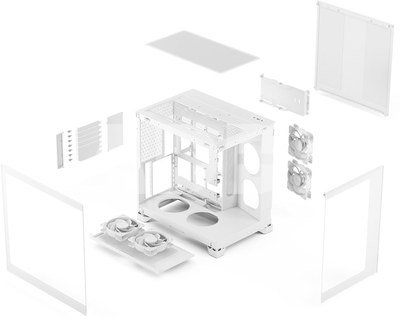 Fractal Design Case | Pop 2 Vision | White RGB | Mid-Tower