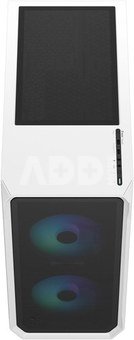 Fractal Design Focus 2 RGB White TG Clear Tint, Midi Tower, Power supply included No