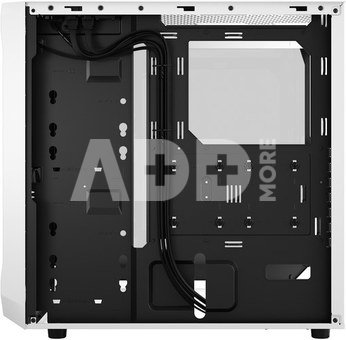 Fractal Design Focus 2 RGB White TG Clear Tint, Midi Tower, Power supply included No