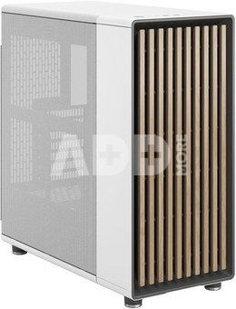 Fractal Design North Chalk White, Power supply included No