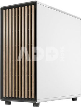 Fractal Design North Chalk White, Power supply included No