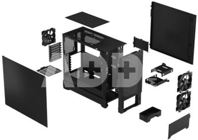 Fractal Design Pop Air Black Solid, ATX, mATX, Mini ITX, Power supply included No