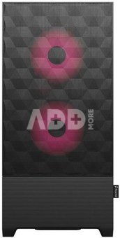 Fractal Design Pop Air RGB Magenta Core TG Clear Tint, ATX, mATX, Mini ITX, Power supply included No
