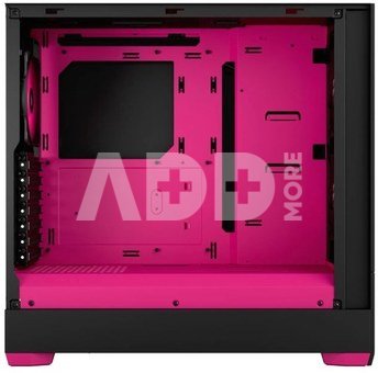 Fractal Design Pop Air RGB Magenta Core TG Clear Tint, ATX, mATX, Mini ITX, Power supply included No