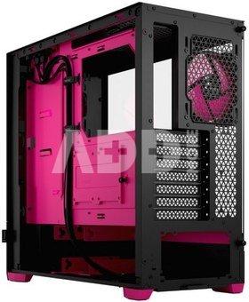 Fractal Design Pop Air RGB Magenta Core TG Clear Tint, ATX, mATX, Mini ITX, Power supply included No