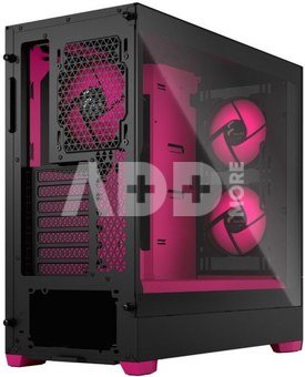 Fractal Design Pop Air RGB Magenta Core TG Clear Tint, ATX, mATX, Mini ITX, Power supply included No