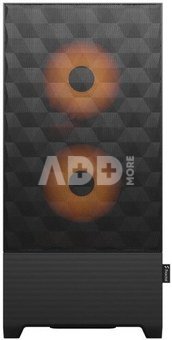 Fractal Design Pop Air RGB Orange Core TG Clear Tint, ATX, mATX, Mini ITX, Power supply included No