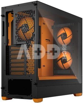 Fractal Design Pop Air RGB Orange Core TG Clear Tint, ATX, mATX, Mini ITX, Power supply included No