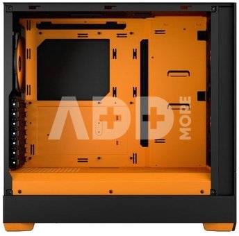 Fractal Design Pop Air RGB Orange Core TG Clear Tint, ATX, mATX, Mini ITX, Power supply included No