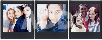 Fujifilm Fotoplokštelės Instax SQUARE Black Frame 10vnt.