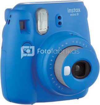 Momentinis fotoaparatas FUJIFILM Instax mini 9 (mėlynas) + 10 vnt. Fotoplokštelių