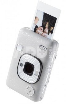 Fujifilm Instax Mini Liplay Hybrid Instant Camera - Stone White