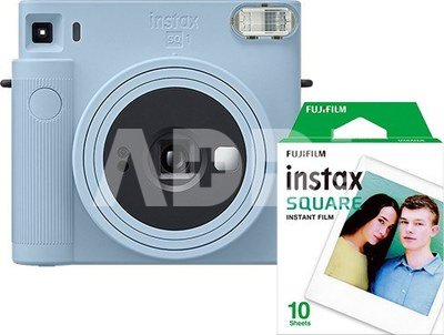Momentinis fotoaparatas Fujifilm instax SQUARE SQ1 GLACIER BLUE+instax SQUARE glossy (10pl)