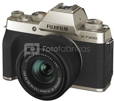 Fujifilm X-T200 + 15-45mm (Gold)