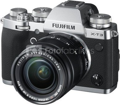 Fujifilm X-T3 + 18-55mm Kit, silver