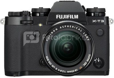 Fujifilm X-T3 + XF18-55 USB WW (be įkroviklio ir blykstės)