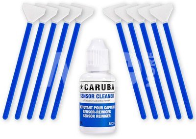 Caruba Full frame Cleaning Swab Kit (10 swabs 24mm + cleaning fluid 30ml)