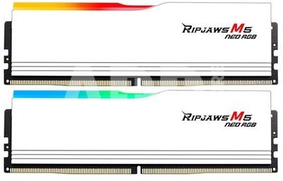 G.SKILL Memory PC DDR5 64GB (2x32GB) Ripjaws M5 Neo RGB AMD 6000MHz CL36 White