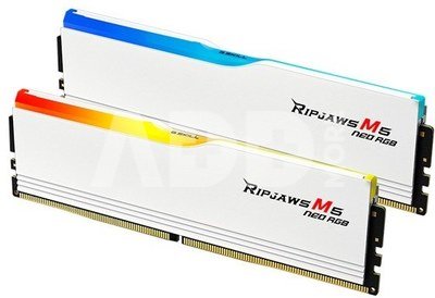 G.SKILL Memory PC DDR5 64GB (2x32GB) Ripjaws M5 Neo RGB AMD 6000MHz CL36 White