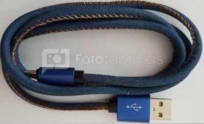 Gembird Cable USB 8 pin premium jeans 1 m