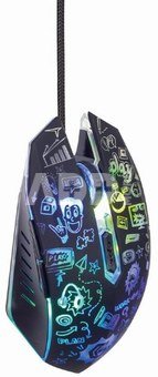 Gembird Optical LED mouse MUS-6B-GRAFIX-01 Black