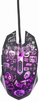 Gembird Optical LED mouse MUS-6B-GRAFIX-01 Black