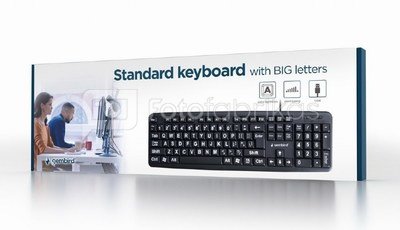 Gembird Standard keyboard USB for senior
