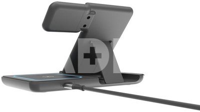 Gembird TA-WPC31S-01-BK 3-in-1 foldable wireless charger stand, 15 W, Samsung watch, black | Gembird