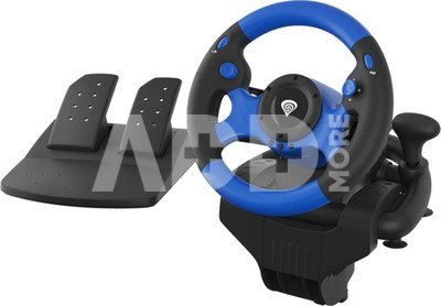 Genesis Seaborg 350 driving wheel, Black/Blue, Wired