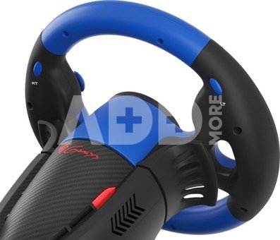 Genesis Seaborg 350 driving wheel, Black/Blue, Wired