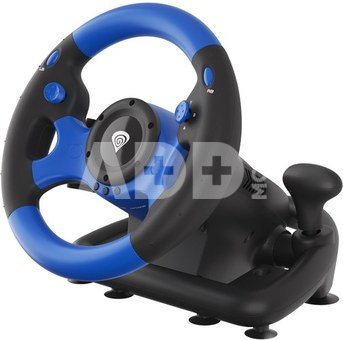 Genesis Seaborg 350 driving wheel, Black/Blue, Wired