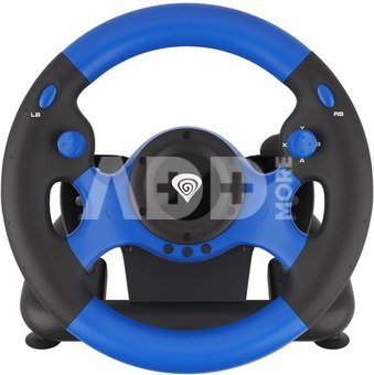 Genesis Seaborg 350 driving wheel, Black/Blue, Wired