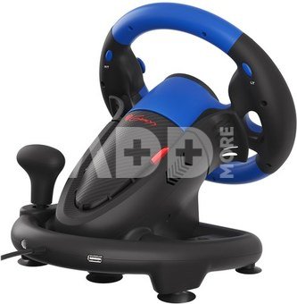 Genesis Seaborg 350 driving wheel, Black/Blue, Wired