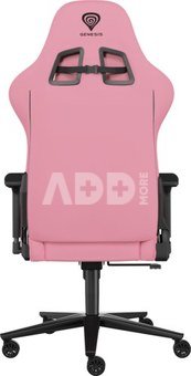 Genesis Gaming Chair Nitro 720 Backrest upholstery material: Eco leather, Seat upholstery material: Eco leather, Base material: Metal, Castors material: Nylon with CareGlide coating | Black/Pink