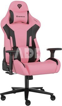 Genesis Gaming Chair Nitro 720 Backrest upholstery material: Eco leather, Seat upholstery material: Eco leather, Base material: Metal, Castors material: Nylon with CareGlide coating | Black/Pink