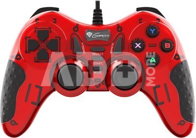 GENESIS Mangan 200 Gamepad, Red, Wired