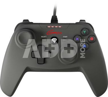 GENESIS P58 Gamepad for PS3/PC, Black, Wired