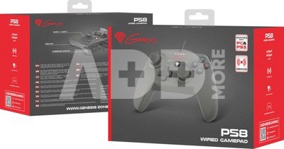 GENESIS P58 Gamepad for PS3/PC, Black, Wired