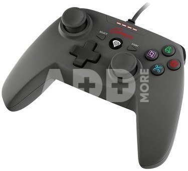 GENESIS P58 Gamepad for PS3/PC, Black, Wired