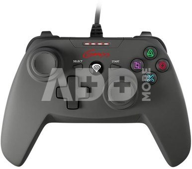 GENESIS P58 Gamepad for PS3/PC, Black, Wired
