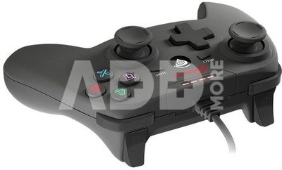 GENESIS P58 Gamepad for PS3/PC, Black, Wired