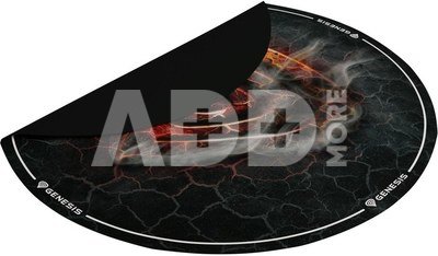 Genesis Tellur 400 Round Lava Floor Mat | Black
