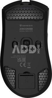 Genesis Zircon 880 Gaming Mouse, 12000DPI, Wireless, Black