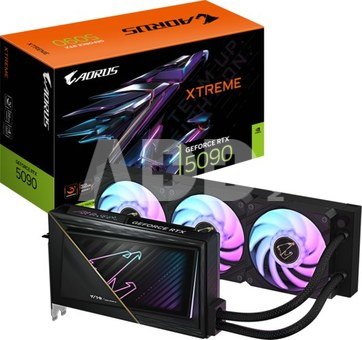 Gigabyte AORUS GeForce RTX 5090 XTREME WATERFORCE 32G | NVIDIA | 32 GB | GeForce RTX 5090 | GDDR7 | HDMI ports quantity 1 | PCI-E 5.0