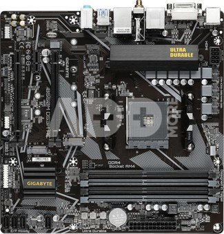 Gigabyte B550M DS3H AC 1.0/1.1/1.2/1.3 M/B Processor family AMD, Processor socket AM4, DDR4 DIMM, Memory slots 4, Supported hard disk drive interfaces  SATA, M.2, Number of SATA connectors 4, Chipset AMD B550, Micro ATX
