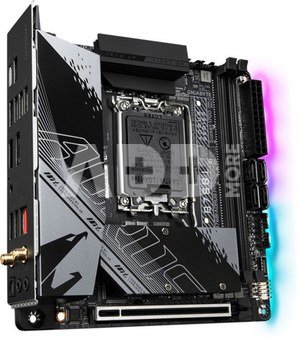 Gigabyte B760I AORUS PRO DDR4 1.0 M/B Processor family Intel, Processor socket LGA1700, DDR4 DIMM, Memory slots 2, Supported hard disk drive interfaces  SATA, M.2, Number of SATA connectors 4, Chipset Intel B760 Express, Mini-ITX