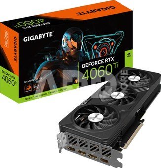 Gigabyte GV-N406TGAMING OC-16GD 1.0 NVIDIA, 16 GB, GeForce RTX 4060, GDDR6, PCI-E 4.0, HDMI ports quantity 2, Memory clock speed 18000 MHz