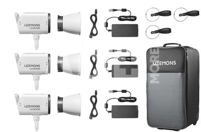 Godox Litemons LA300Bi Bi color LED Video Light 3 light kit