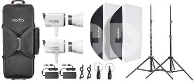 Godox Litemons LA300R RGB LED Video Light 2 light kit